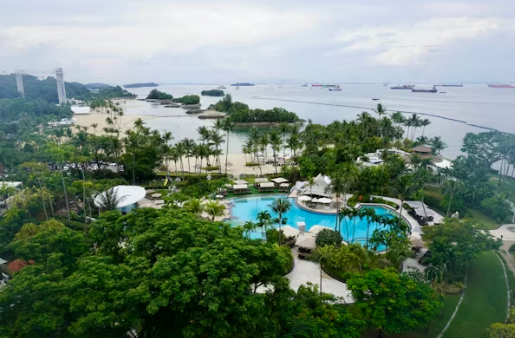 Sentosa Island beach and attractions Singapore travel destination