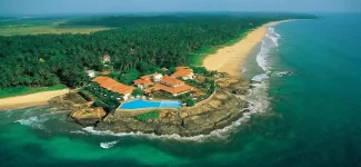 Water sports activities in Bentota Sri Lanka including jet skiing and banana boat rides on the beach