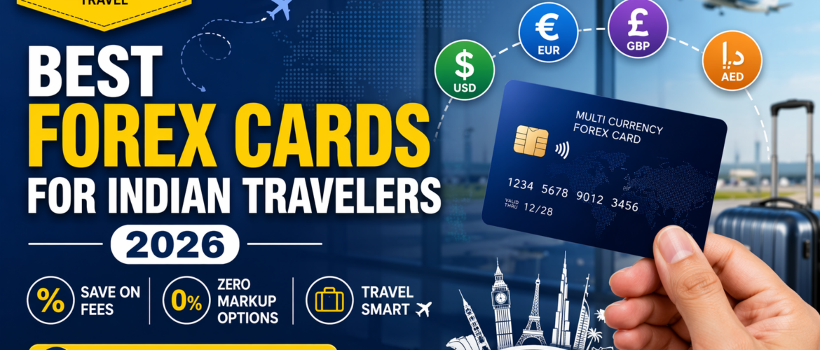 Discover the best Forex Cards for Indian travelers in 2026. Compare fees, zero markup options, and benefits to save money on international travel.