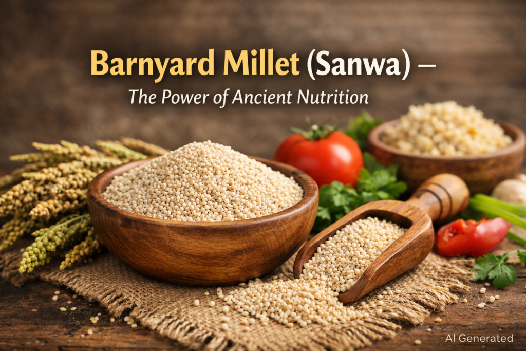 Barnyard millet (Sanwa / Kuthiraivali) grains – high-fiber gluten-free ancient millet for healthy diet