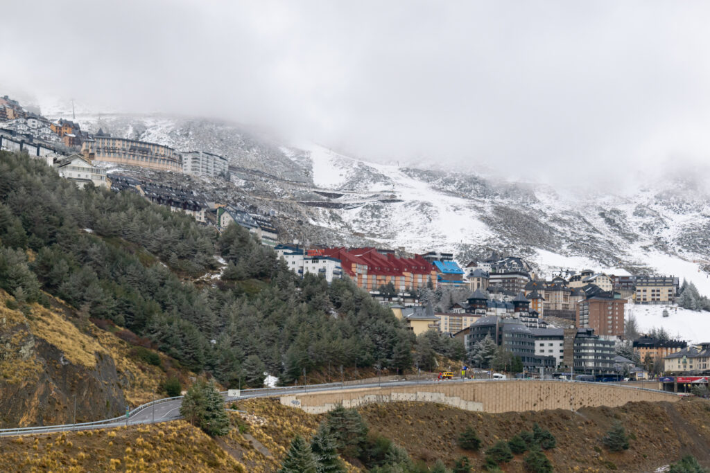 Scenic view of Shimla hill station with lush green mountains and colonial buildings