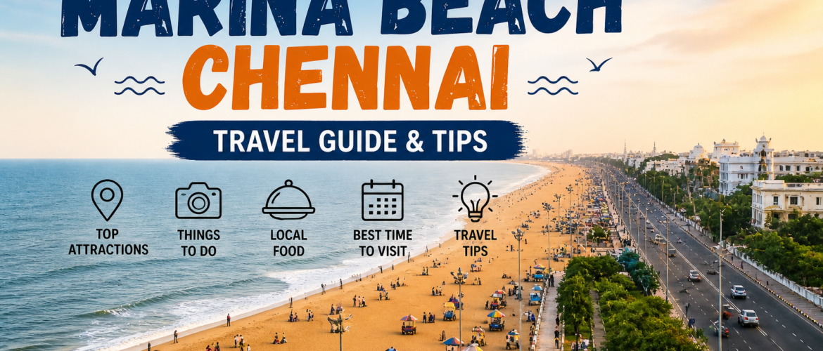 Marina Beach Chennai Golden Sands and Bay of Bengal View