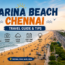 Marina Beach Chennai Golden Sands and Bay of Bengal View