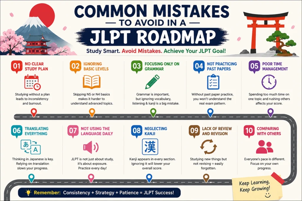 JLPT roadmap self-learning mistakes to avoid