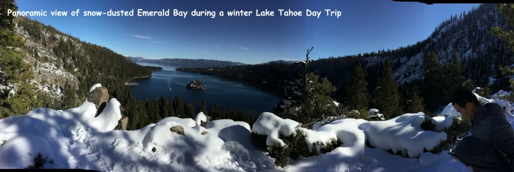 Lake Tahoe day trip – panoramic lake and mountain view