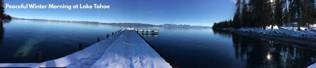 Lake Tahoe day trip – peaceful winter morning by the lake