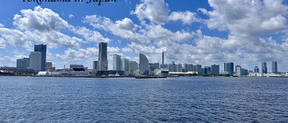 The modern skyline and waterfront of Minato Mirai in Yokohama, one of the top places to visit in Japan on a 7-day itinerary.