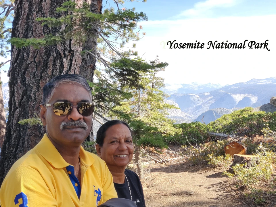 Historic landscape view of Yosemite National Park showing its natural granite formations