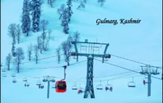 Kashmir Travel Guide 2026 Gulmarg Kashmir Gondola cable cars in a snowy mountain landscape
