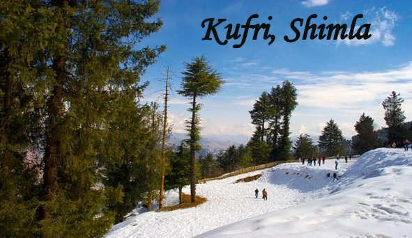 Scenic Kufri in Shimla surrounded by green Himalayan hills and mountain landscapes