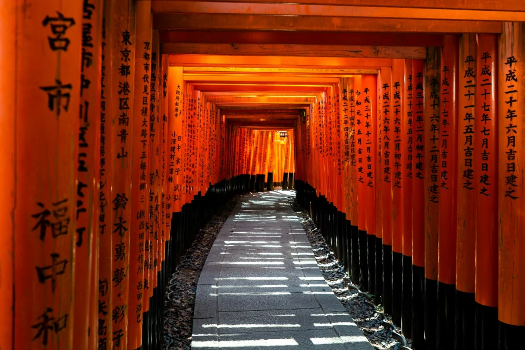 Fushimi Inari torii gates, one of the most iconic kyoto-tourist-places in Japan