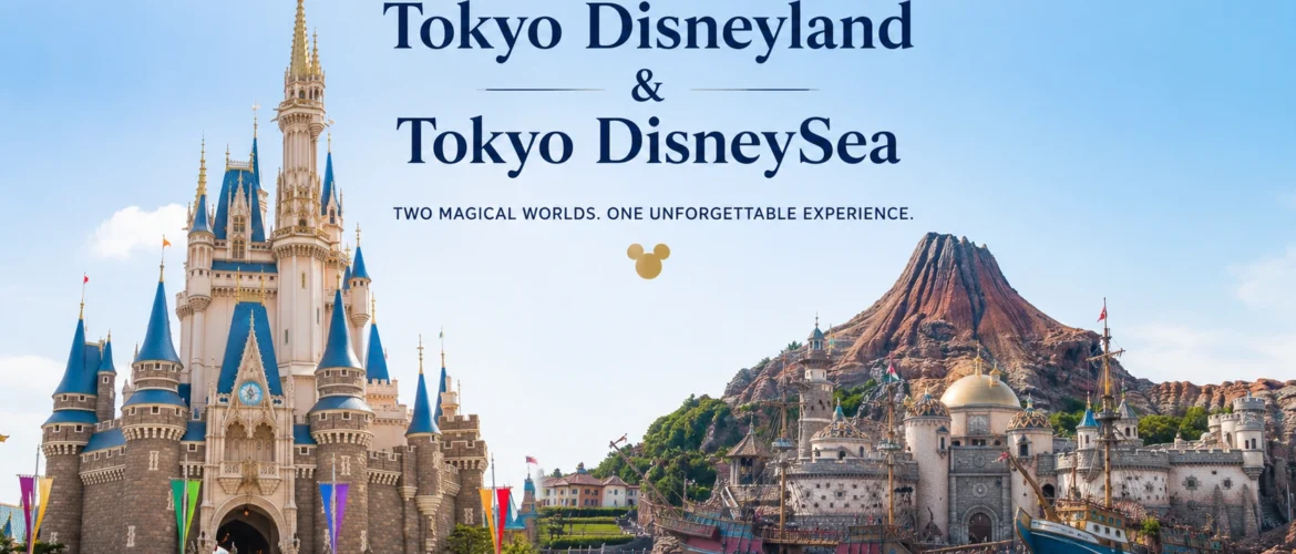 Tokyo Disneyland and Tokyo DisneySea castle and harbor view for a complete travel guide