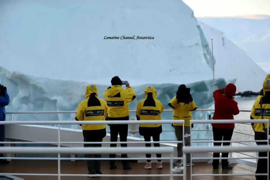 antarctica tourism 2026 Lamarine Channel surrounded by glaciers in Antarctica