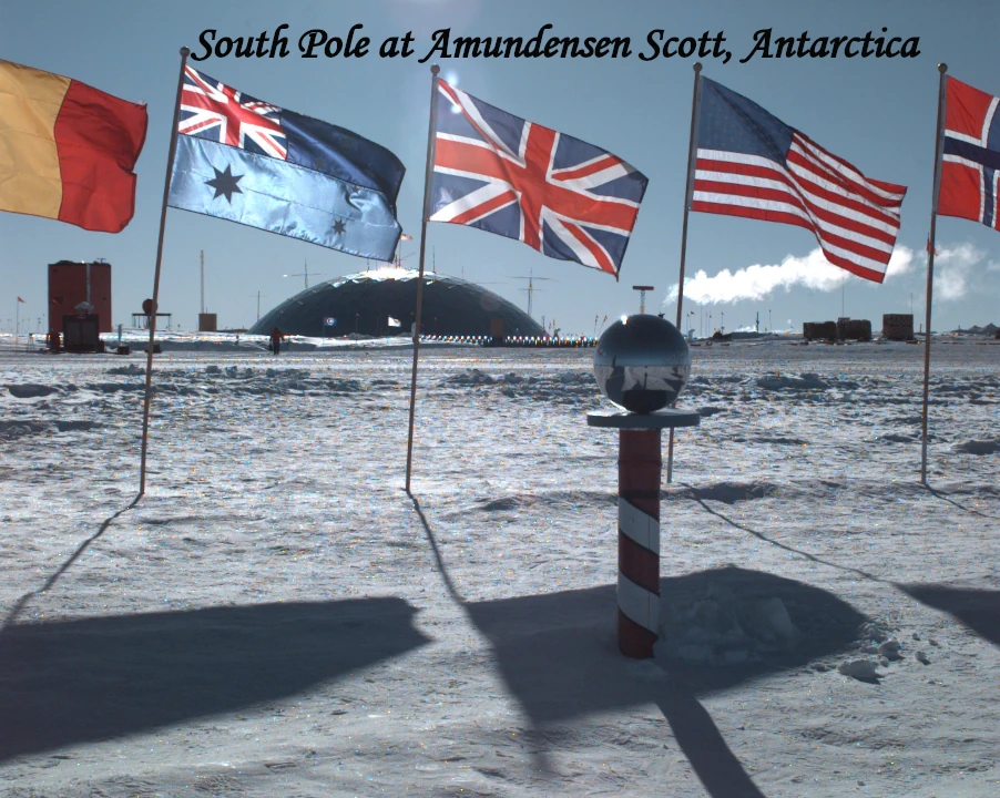 antarctica tourism 2026 Amundsen–Scott South Pole Station surrounded by snow in Antarctica