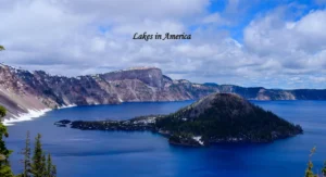 America Best Lakes Scenic lake in America surrounded by mountains and forests