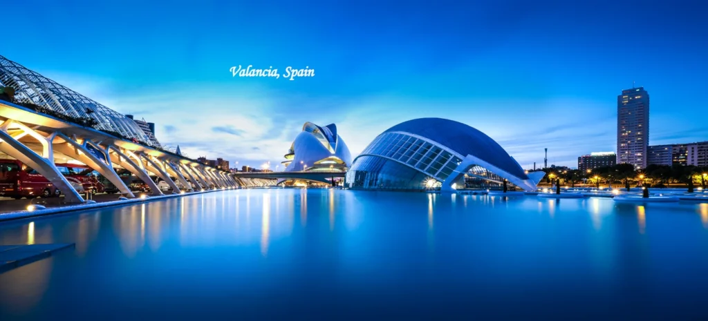 Valencia, Spain cityscape with historic architecture and scenic surroundings
