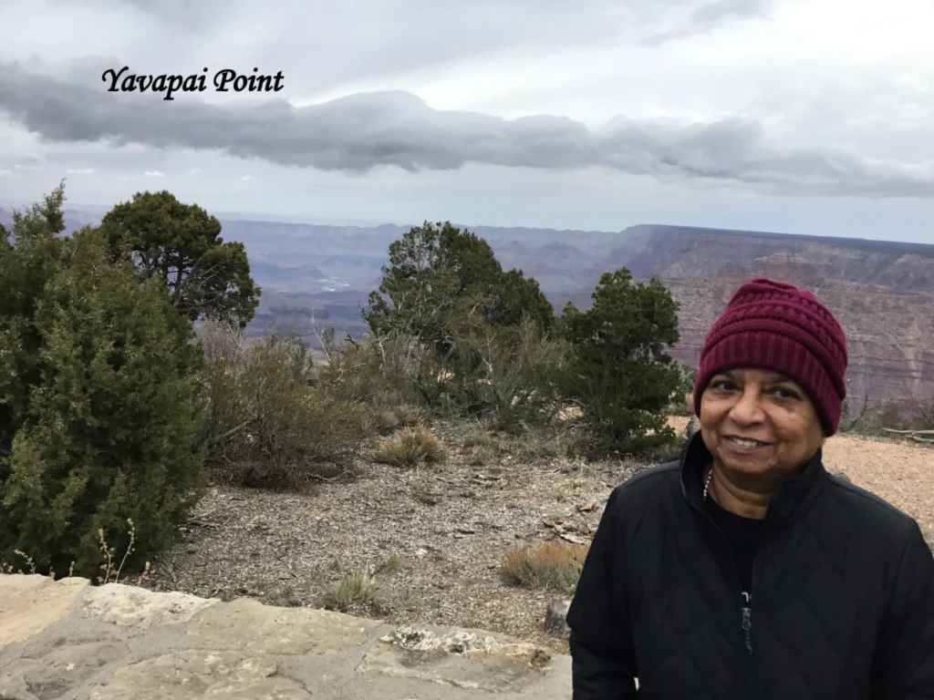 Yavapai Point in Grand Canyon National Park offers stunning views of layered rock formations, deep canyon walls, and the Colorado River.