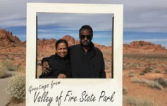Valley of Fire State Park is famous for its vibrant red sandstone formations, scenic desert trails, ancient petroglyphs, and stunning landscapes.